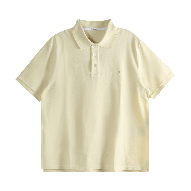 Saint Laurent Classique Bande Polo 'Jonquille/Vert'
