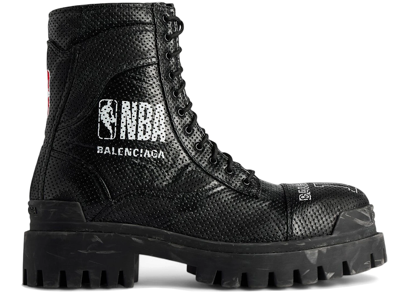 Balenciaga Combat Strike Boot NBA Black