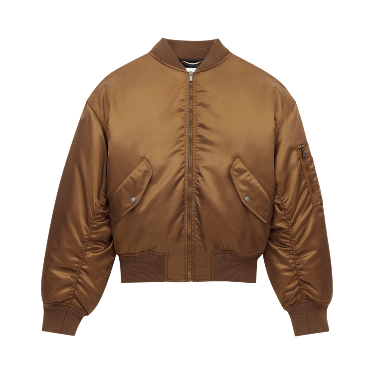 Saint Laurent Bomber Ample 'Brun Clair'