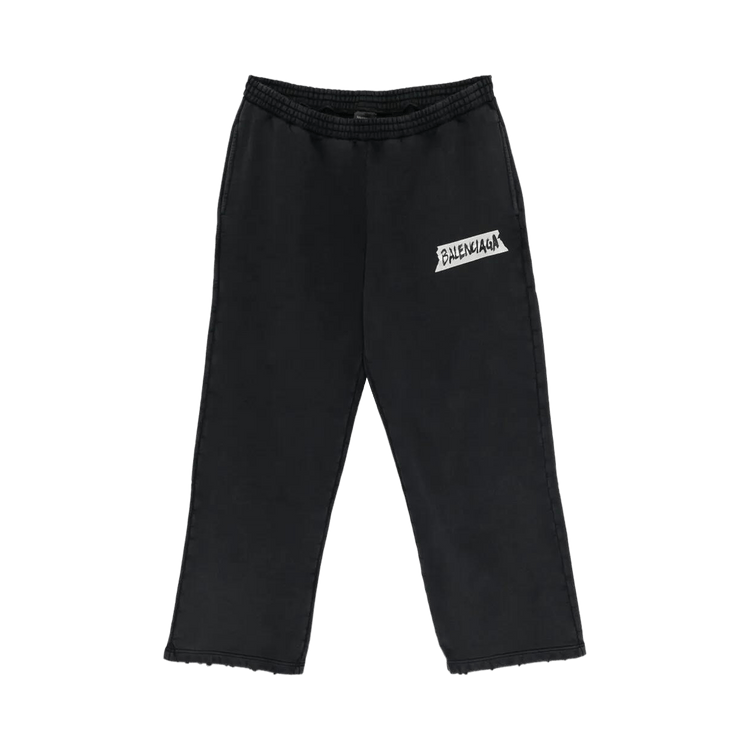 Balenciaga Baggy Elastic Pants 'Faded Washed Black'