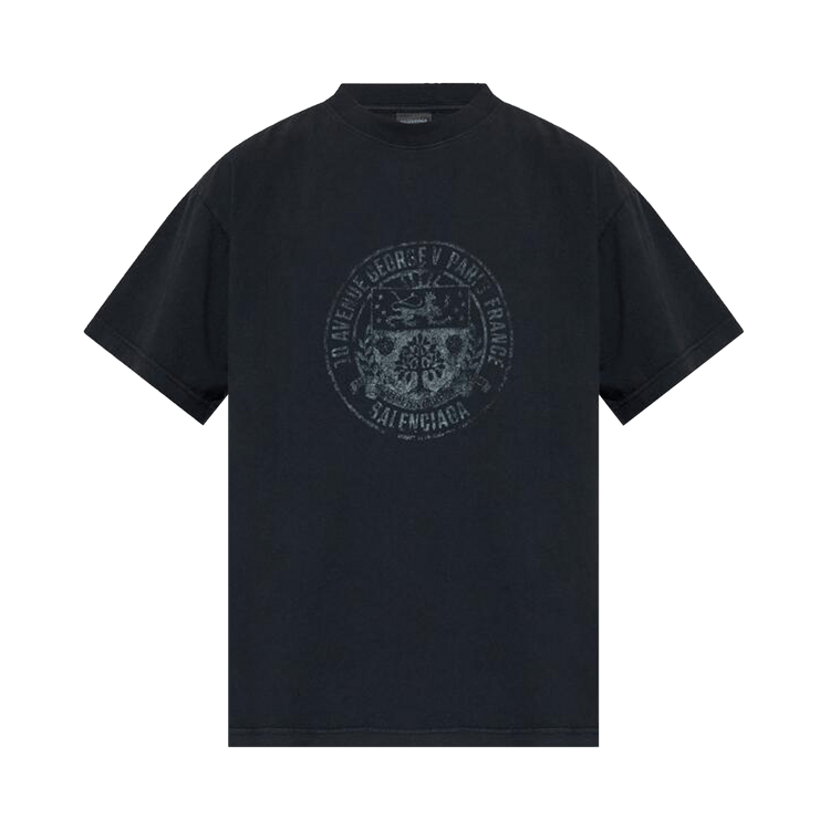 Balenciaga Standard T-Shirt 'Faded Washed Black'