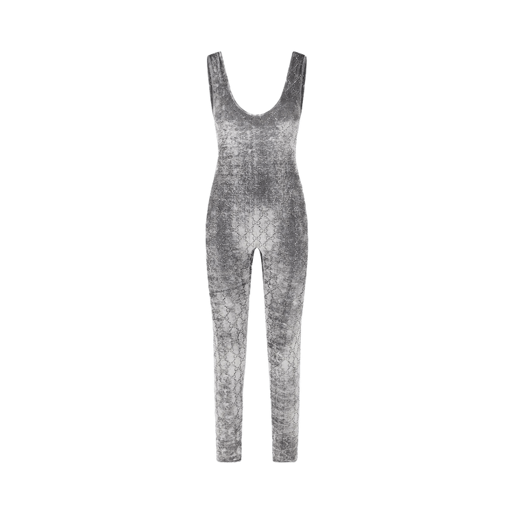 Gucci Pomiamide Chenille Jumpsuit 'Grey/Mix'