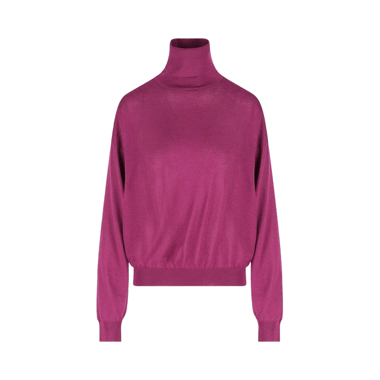 Saint Laurent Pull Col Roule 'Violine'