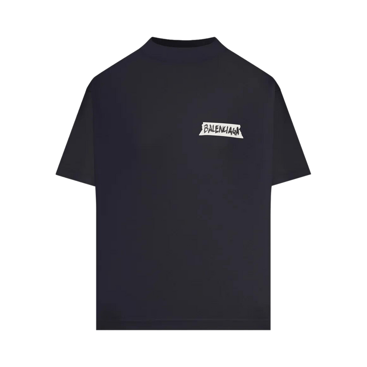Balenciaga Medium Fit T-Shirt 'Faded Washed Black'
