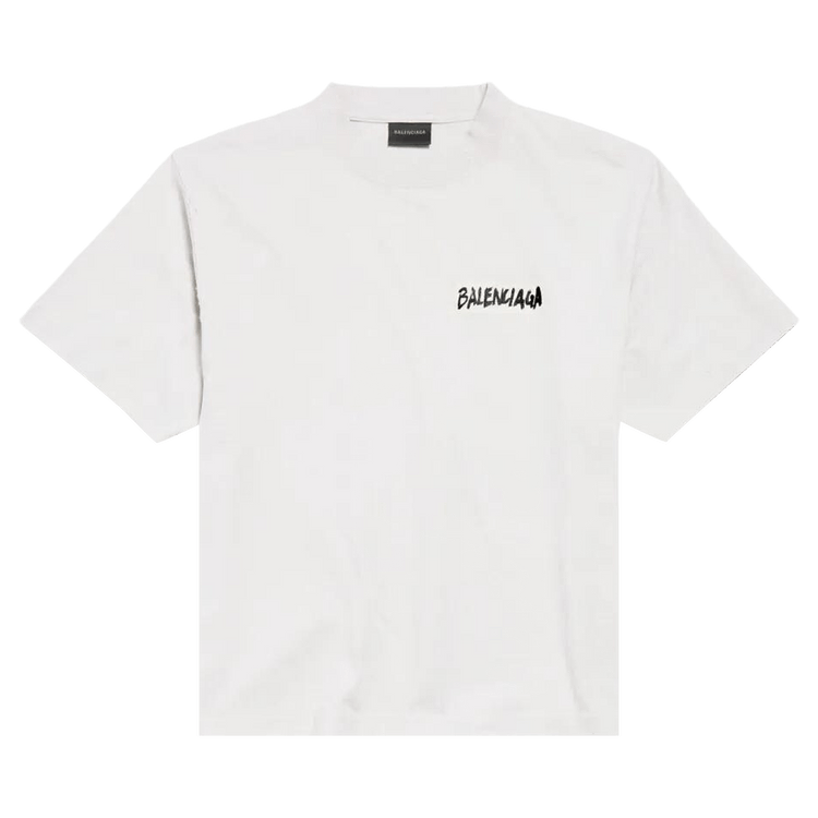 Balenciaga Medium Fit Crew Neck T-Shirt 'Dirty White'