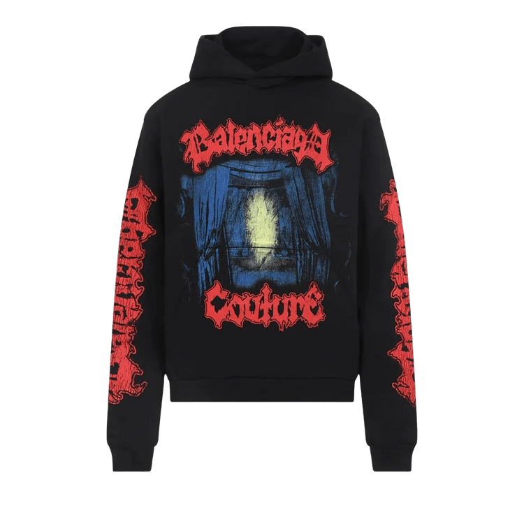 Balenciaga Medium Fit Hoodie 'Black'