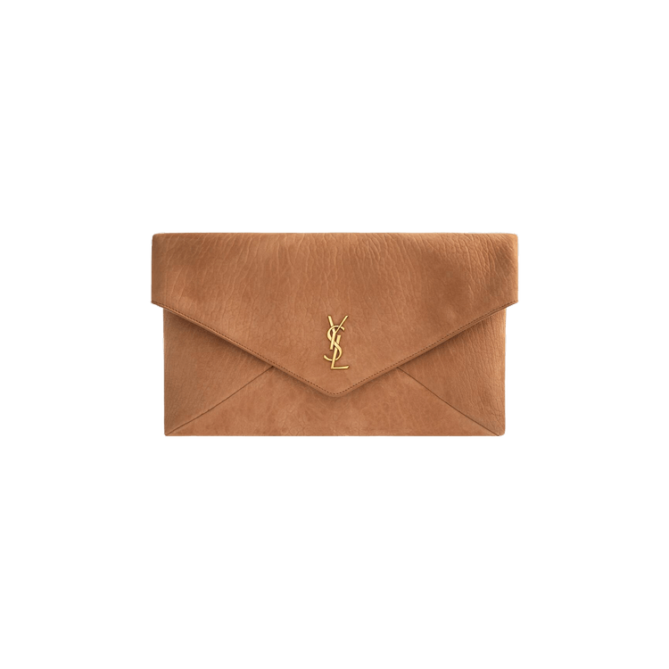Saint Laurent YSL Large Envelope Pouch 'Honey Caramel'