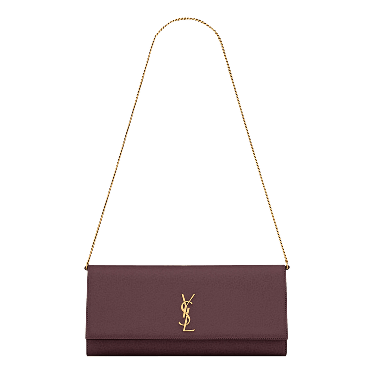 Saint Laurent Kate Clutch On Chain 'Hot Wine'