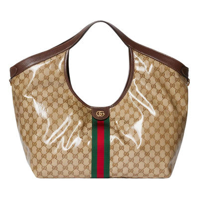 (WMNS) Gucci Giglio Large Tote Bag 'Sand Dark Brown'