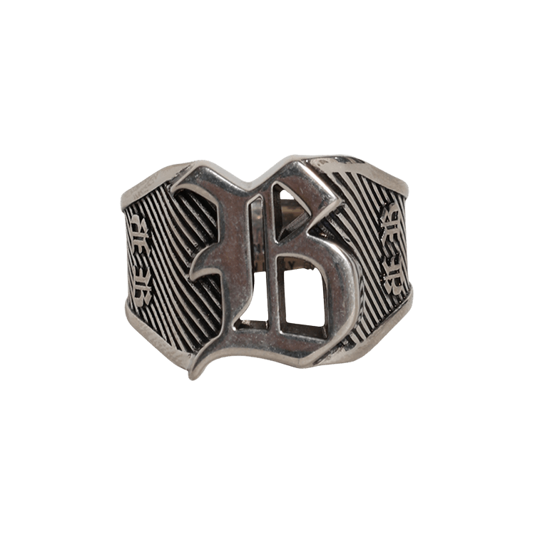 Balenciaga Melrose Signet Ring 'Antique Silver'