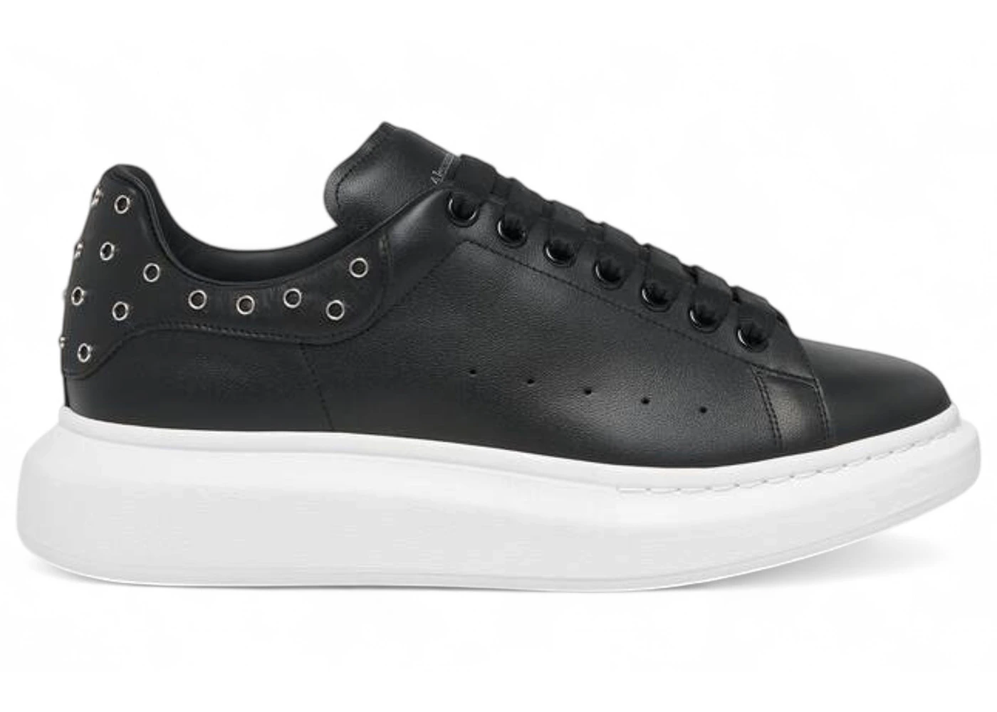 Alexander McQueen Oversized Black Silver Eyelet