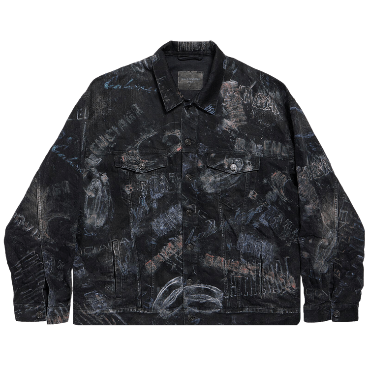 Balenciaga Oversized Jacket 'Black Fade Out'