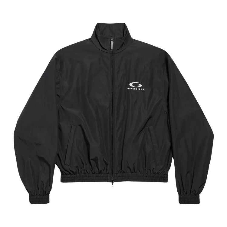 Balenciaga Tracksuit Stand Up Collar Jacket 'Black'