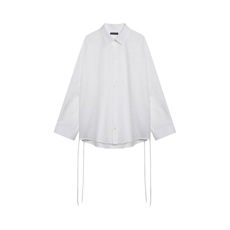 Balenciaga Lace-Up Shirt 'White'