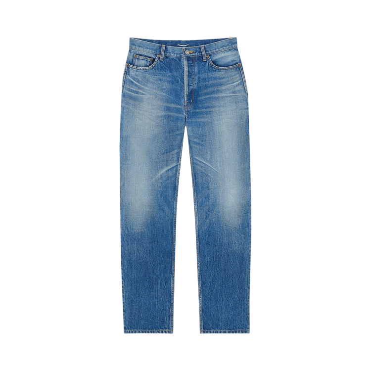 Saint Laurent High Rise Tapered 'Costa Rica Blue'