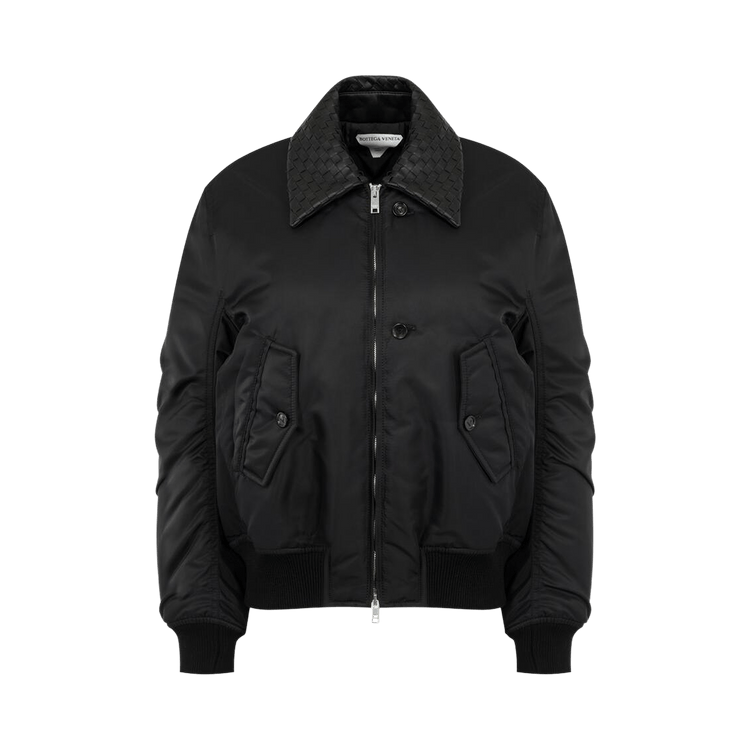 Bottega Veneta Satin Nylon Blouson 'Double Black'