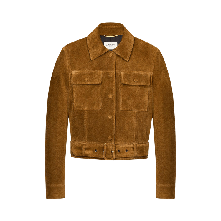 Saint Laurent Suede Jacket 'Noix'