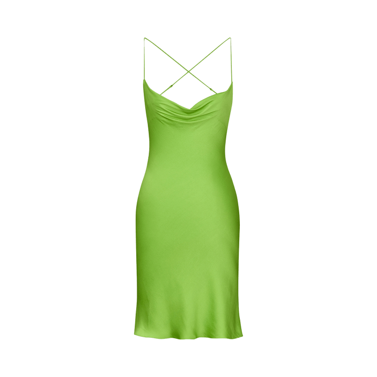 Saint Laurent Robe 'Vert Fluo'