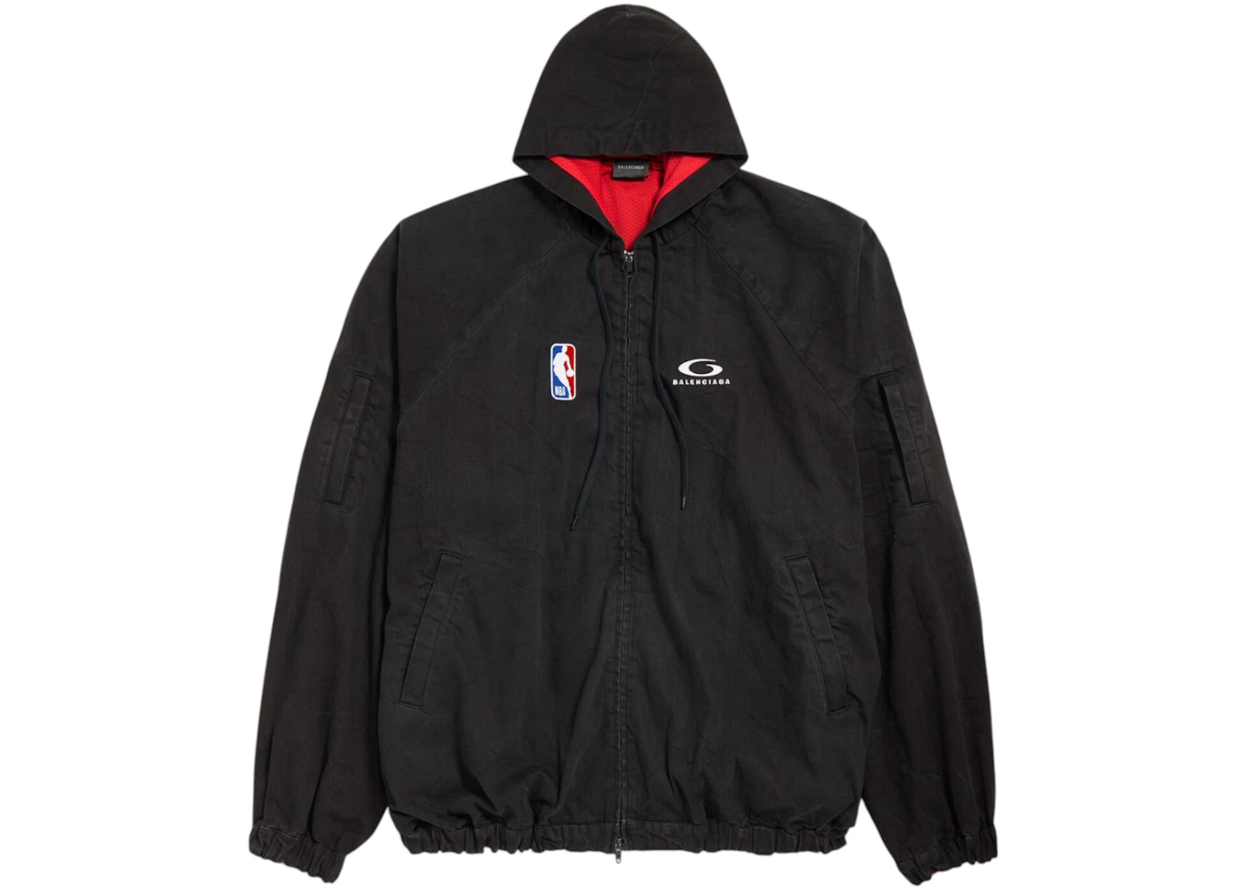 Balenciaga x NBA Zip-Up Lightweight Jacket Black