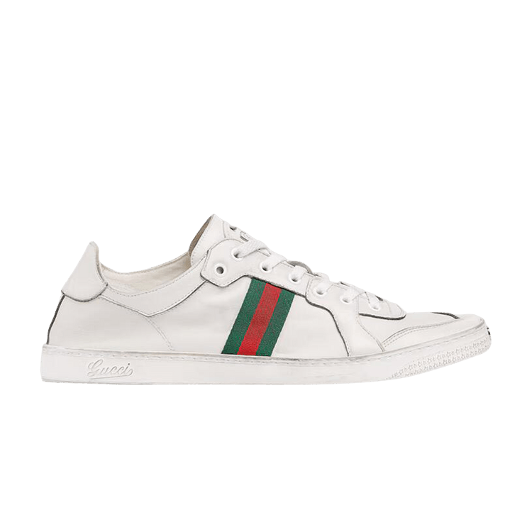 Gucci Stretch Low-Top Sneaker 'White Leather'