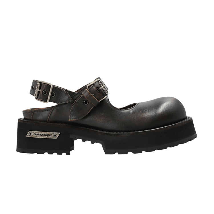 Balenciaga Wmns Venom Mary Jane Platform 'Brown Silver'