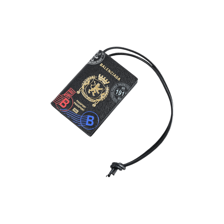 Balenciaga Passport Card Holder 'Black/Multicolor'