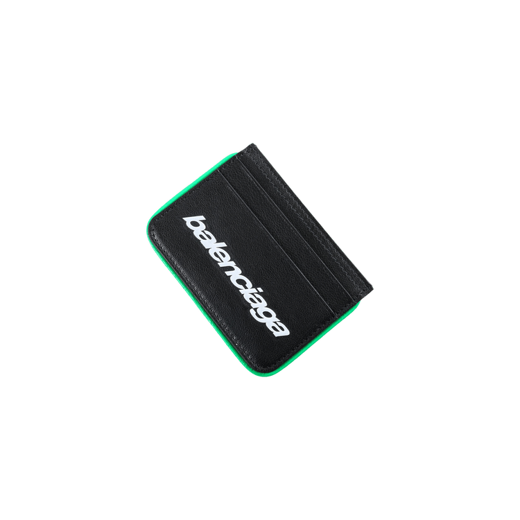 Balenciaga Biker Card Holder Bag 'Black/Vivid Green'