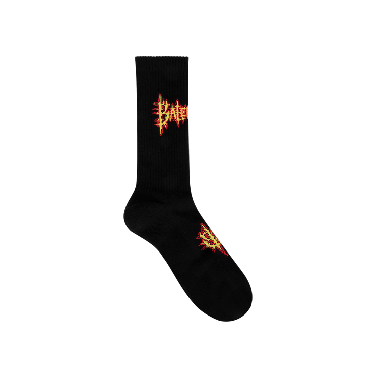 Balenciaga Socks 'Black/Yellow'