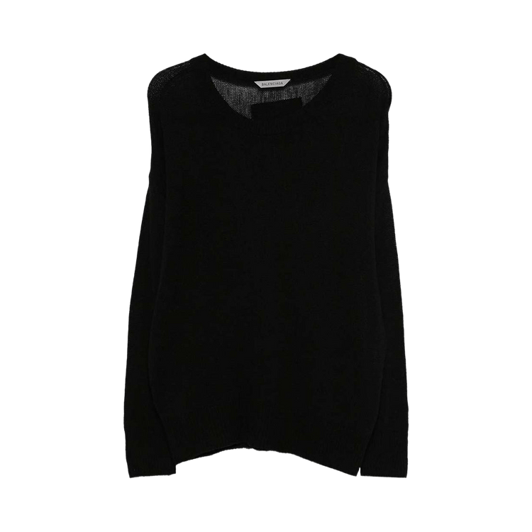 Balenciaga Boxy Foil Jumper 'Black'