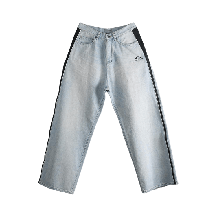 Balenciaga Piping Details Pants 'Light Blue'
