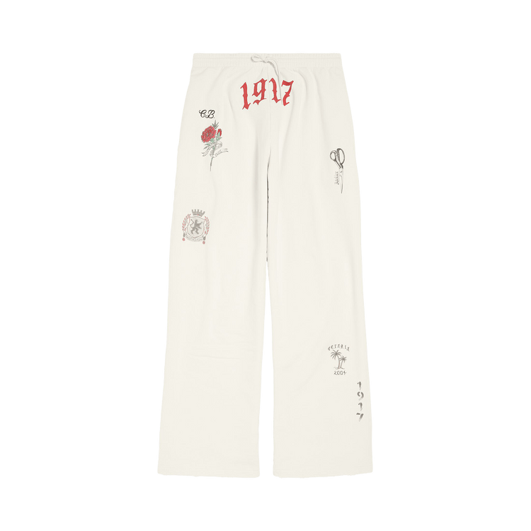 Balenciaga Oversized Baggy Sweatpants 'Cream'