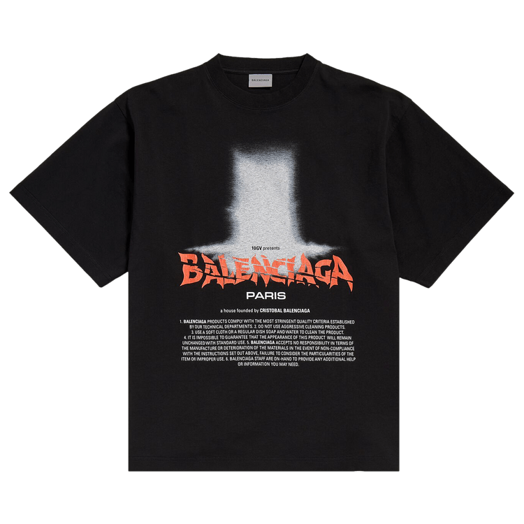 Balenciaga Large Fit T-Shirt 'Black'