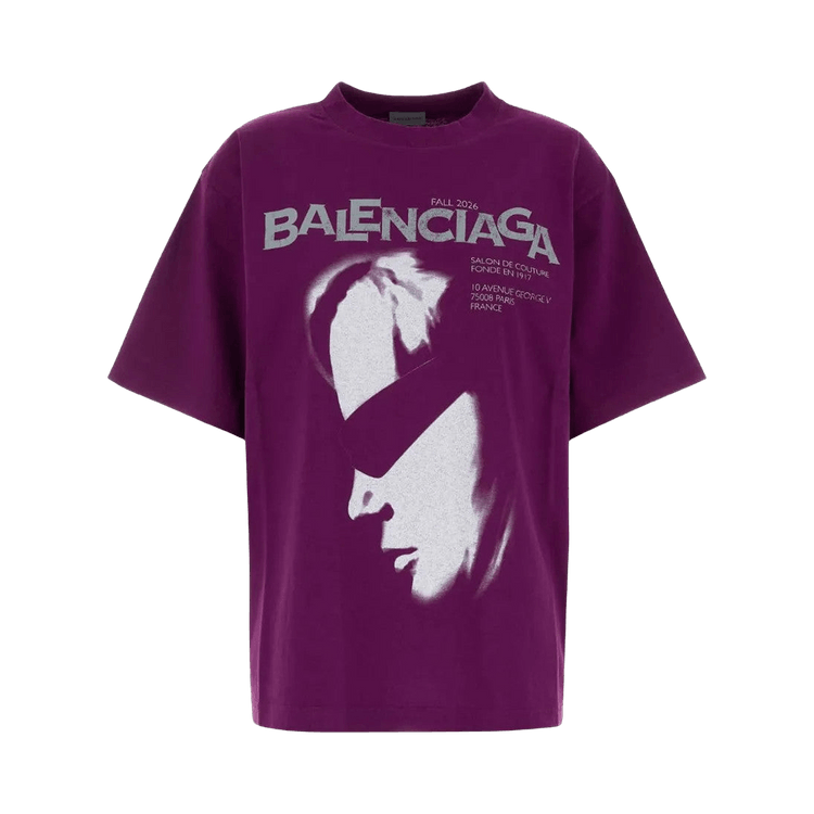 Balenciaga Large Fit T-Shirt 'Violet'