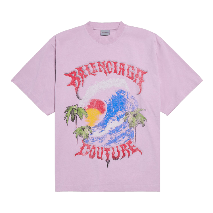 Balenciaga Large Fit T-Shirt 'Old Pink'