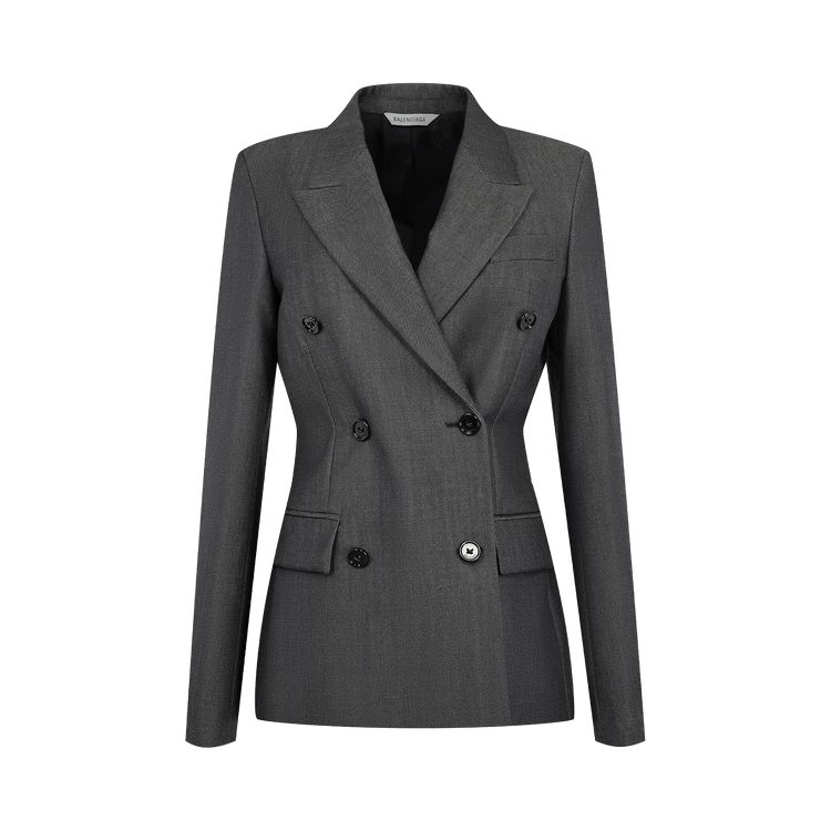 Balenciaga Double Breasted Tailored Jacket 'Dark Navy'