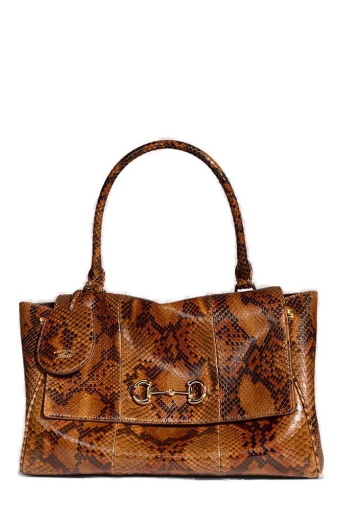 Gucci Paparazzo Printed Medium Top Handle Bag