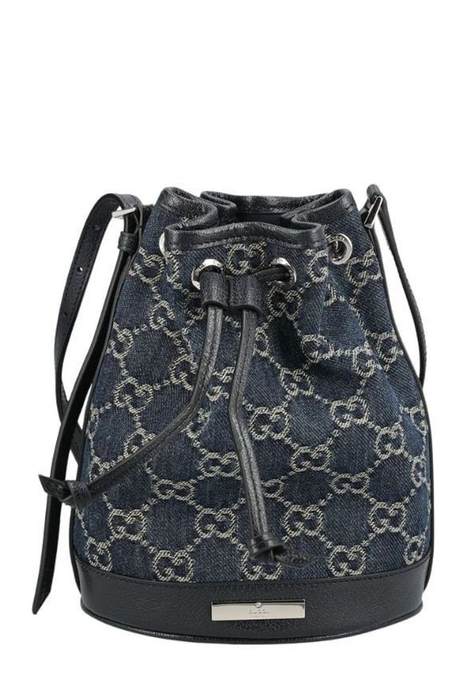 Gucci Logo Plaque Mini Bucket Bag