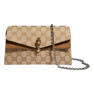 (WMNS) Gucci Dionysus Small Shoulder Bag 'Sand Dark Brown'