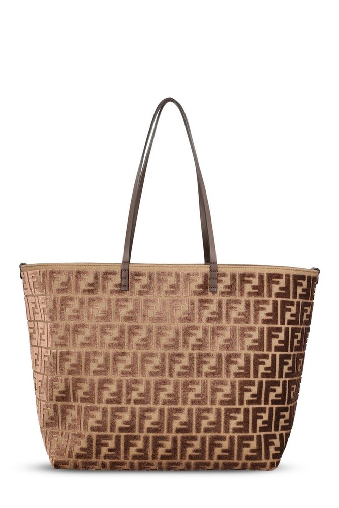 Fendi Roll FF Jacquard Large Tote Bag