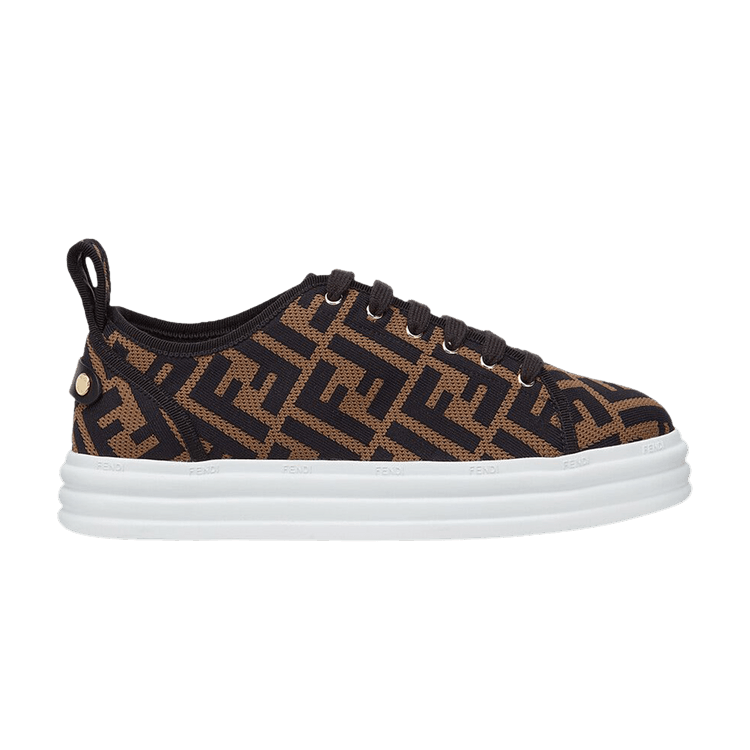 Fendi Wmns FF Motif Rise Fabric Platform 'Tabacco'
