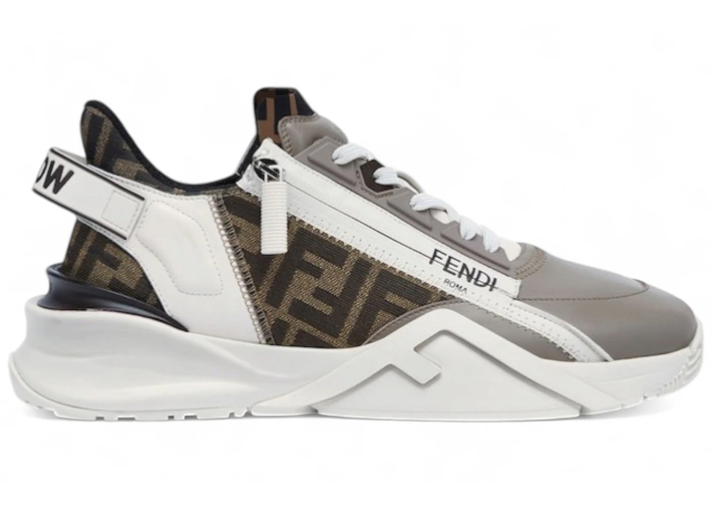 Fendi Flow Low Beige White FF (Women's)