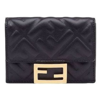 (WMNS) Fendi SS26 Baguette Micro Trifold 'Black'