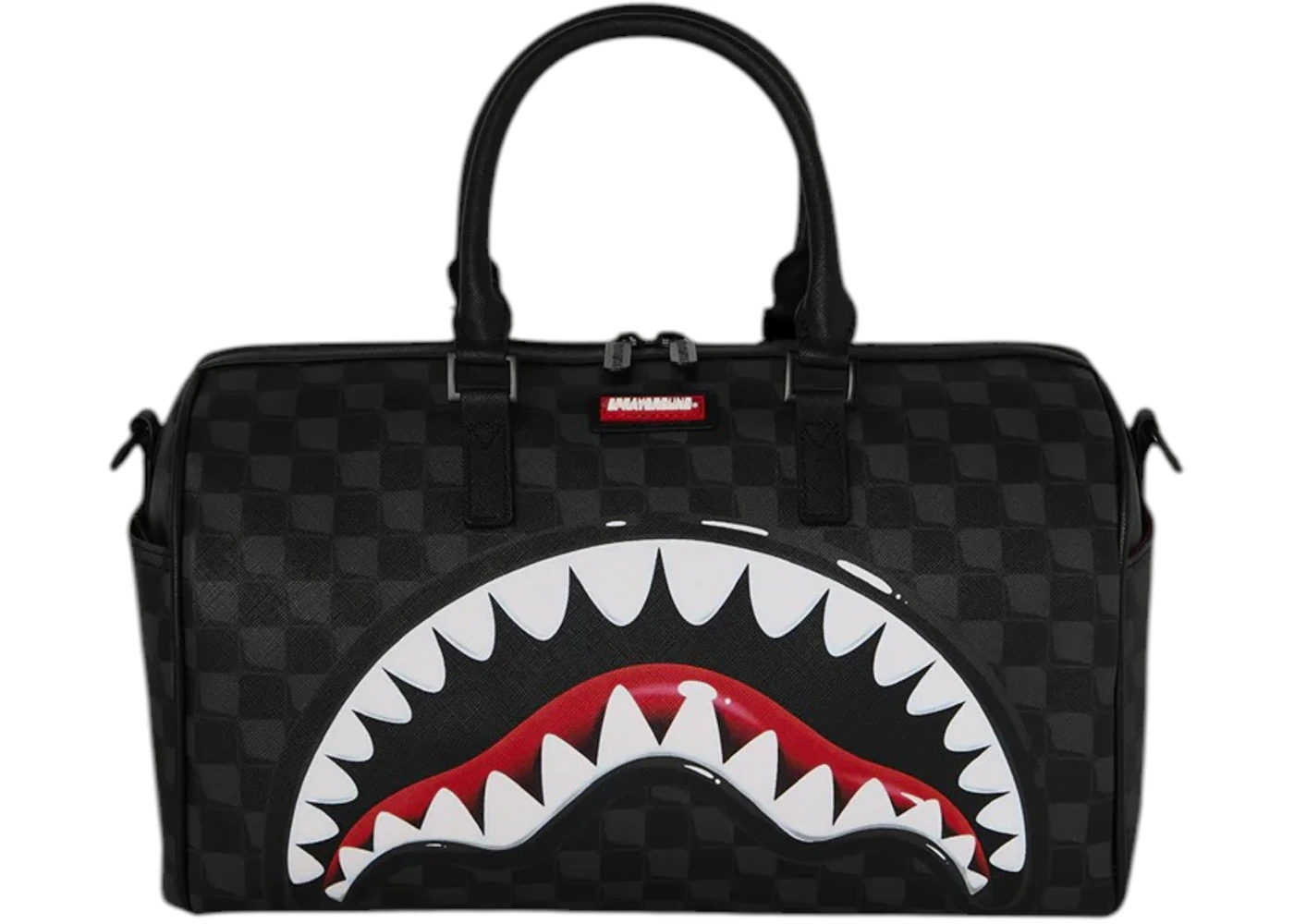 Sprayground Sharks in Paris Ballon Black Mini Duffle Bag Black