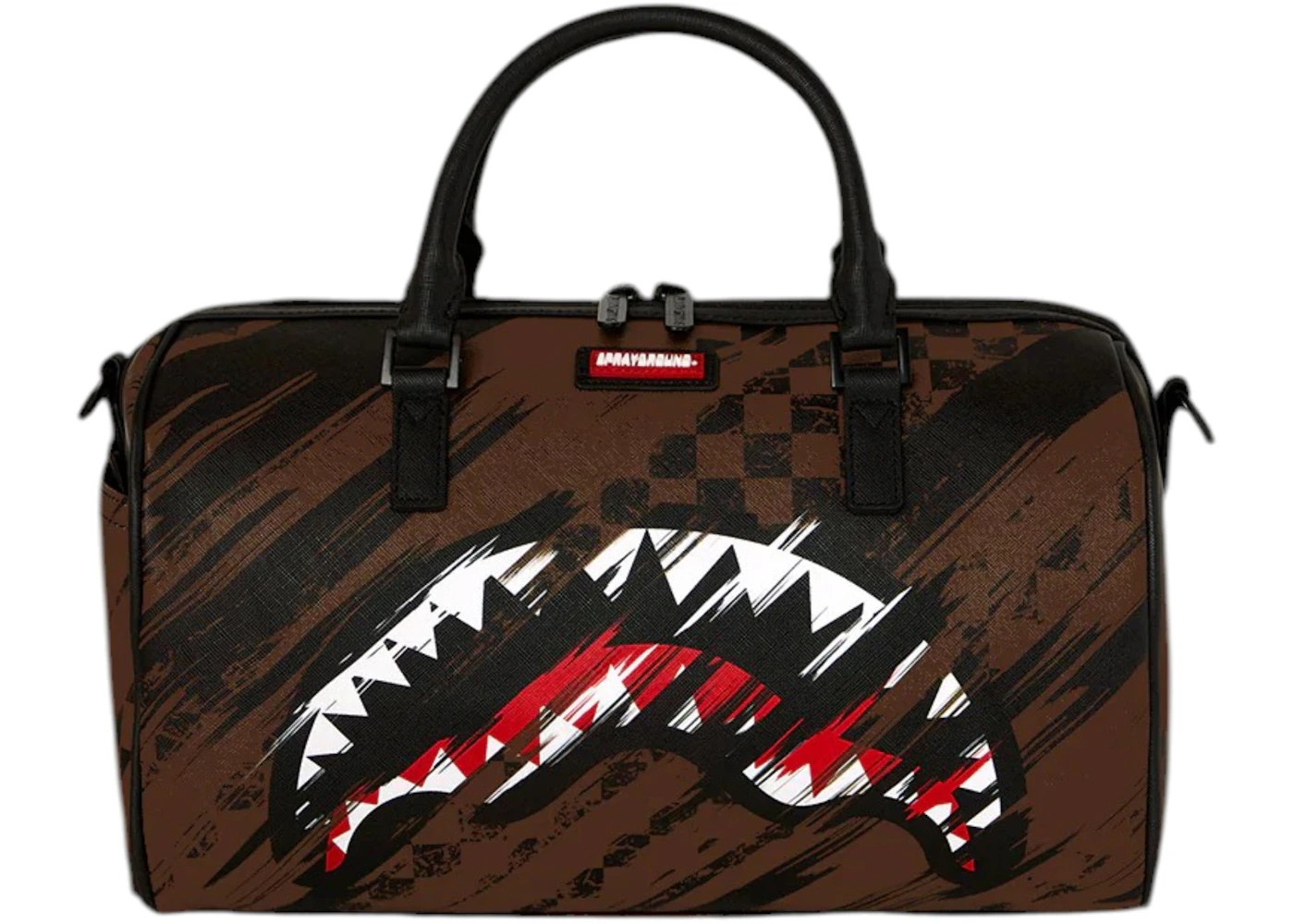 Sprayground Smeared Grunge Mini Duffle Bag Brown