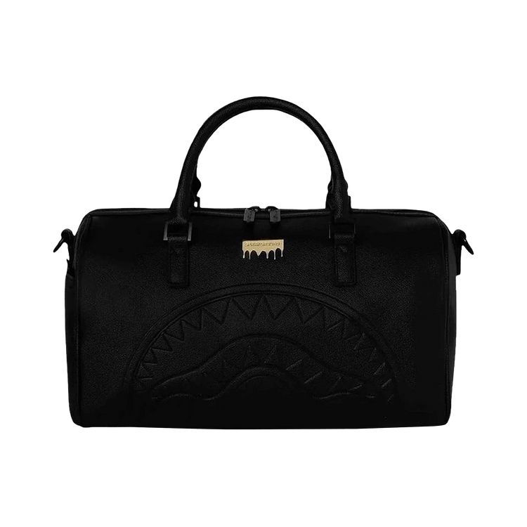 Sprayground Gold Brick Drop Mini Duffle Bag 'Black/Gold'