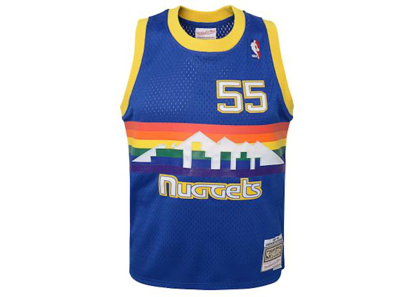 Mitchell & Ness NBA Kids Denver Nuggets Dikembe Mutombo 1991-92 Swingman Road Jersey Royal