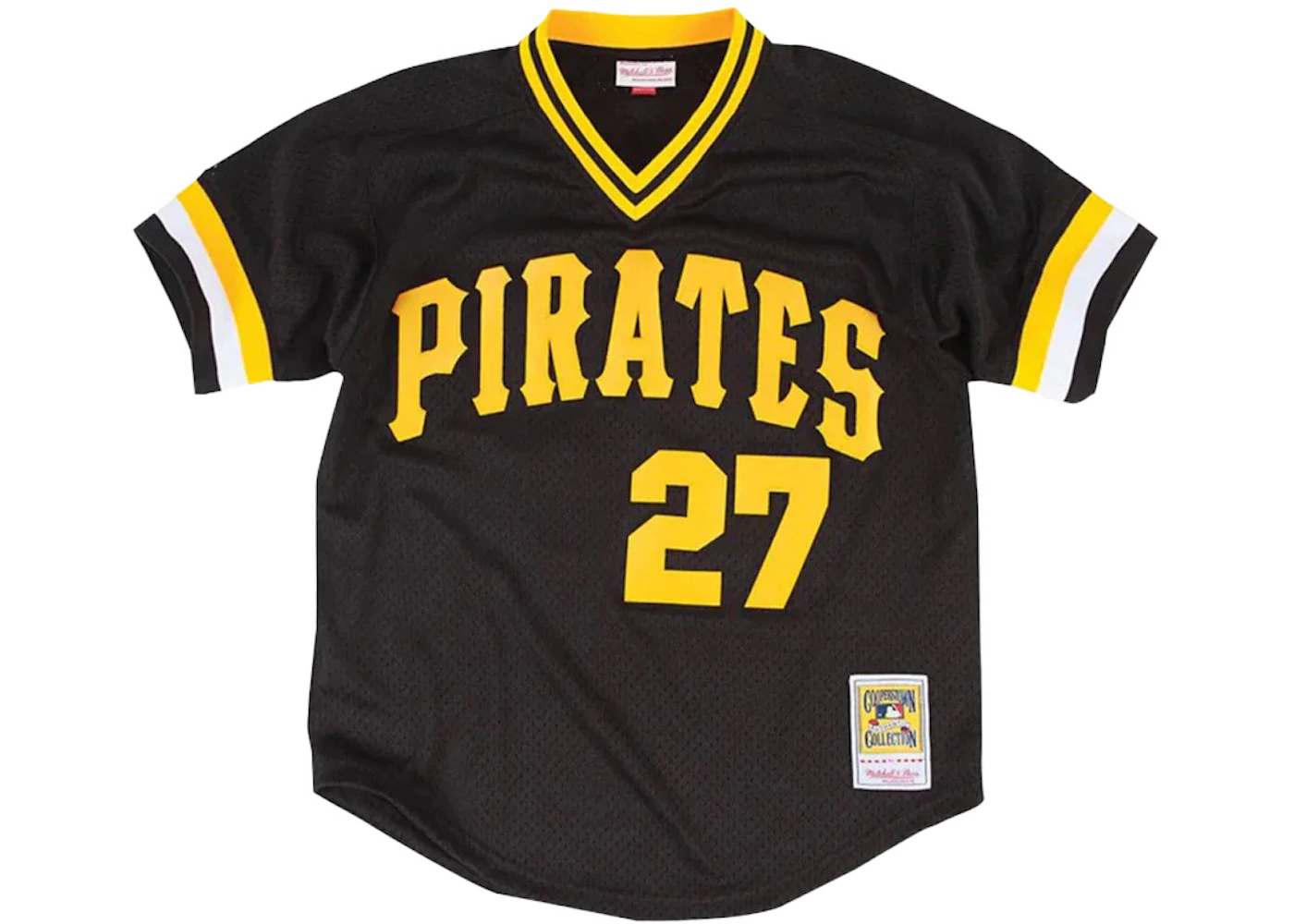 Mitchell & Ness MLB Kids Pittsburgh Pirates Kent Tekulve 1982 Authentic Mesh BP Jersey Black