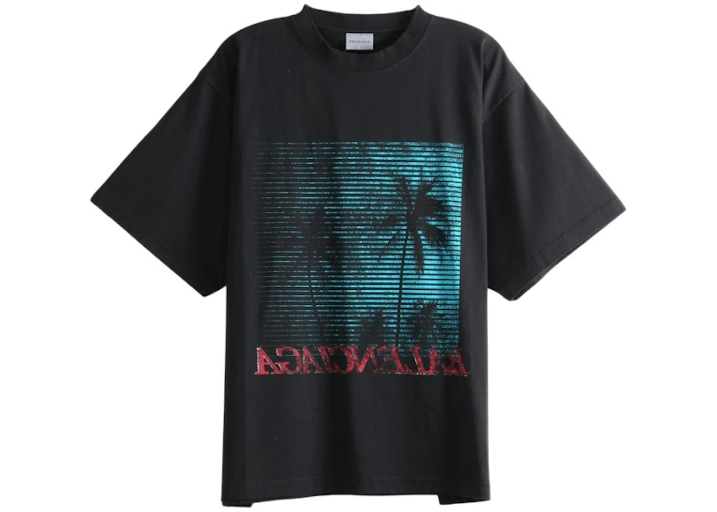 Balenciaga Large Fit T-shirt Black