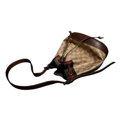 (WMNS) Gucci Venice Small Bucket Bag 'Sand Brown'