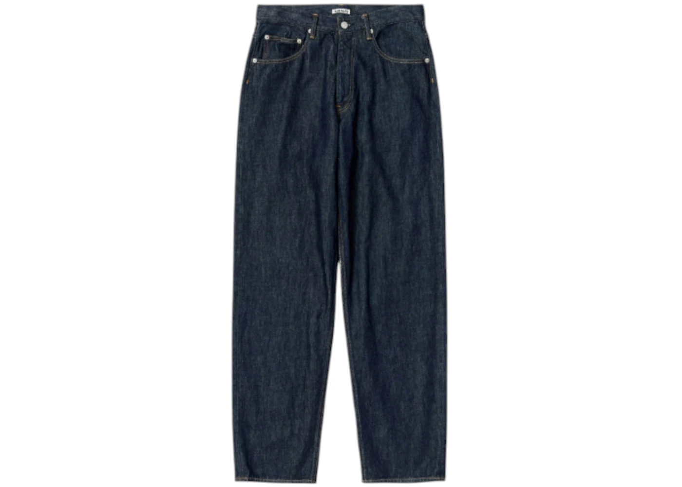 Auralee Hard Twist Denim Wide Pants Indigo Blue